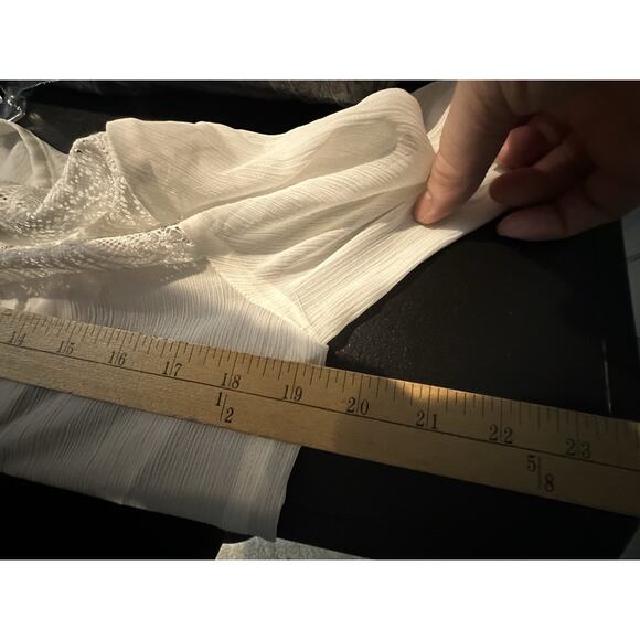 NEW ALYX Small Women Pullover 2in1 Blouse Top Gathered 3/4 Sleeve S021 - Picture 7 of 9